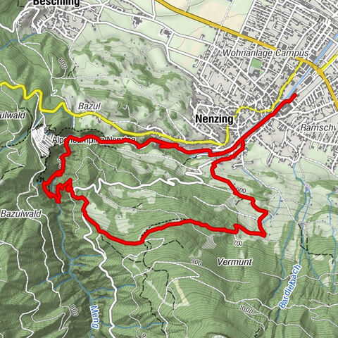 Durch die Mengschlucht ab Nenzing