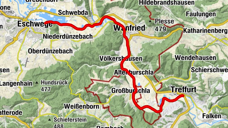 Werra Wasser Wandern 9: Treffurt - Eschwege