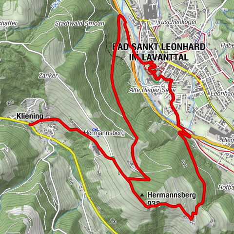 Bad St. Leonhard: L5 hike Kliening - Sauerbrun
