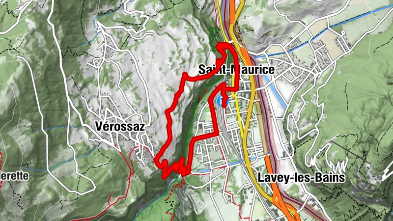 Cliff route of St-Maurice