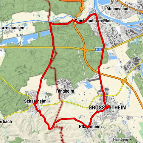 Hessian-Bavarian border route in Churfranken