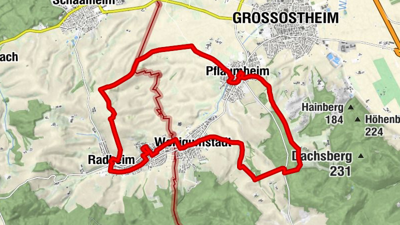 Cultural cycling route through the Plumgau