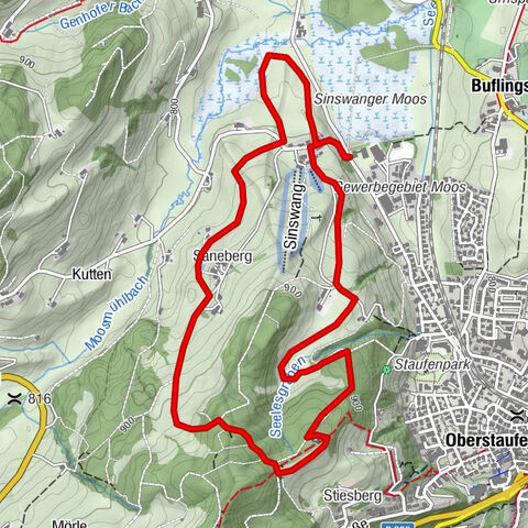 Premium winter hiking trail Kapfwald round