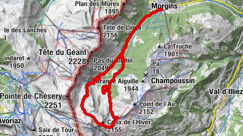 Through the Vallon de They to the sources of the Vièze