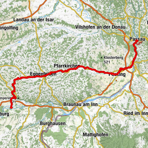 Mühldorfer Radlstern: Mühldorf-Passau