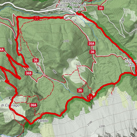 Von Zans zur Geisler Alm