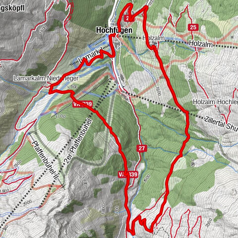 Hochfügen, Vier-Almen-Tour, Tirol/Österreich