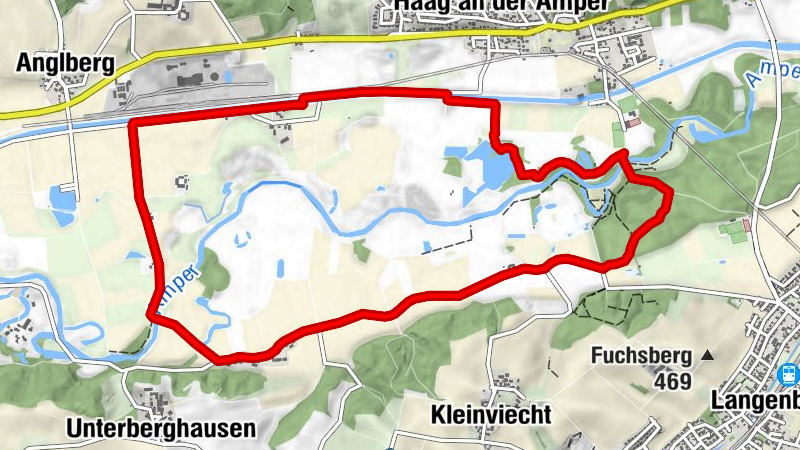 Amper und Amperkanal Haag an der Amper, Bayern