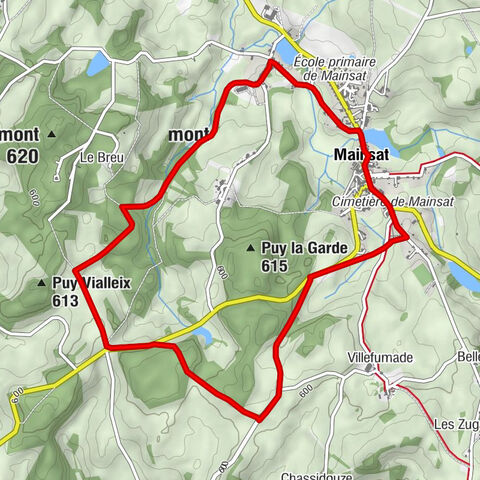 Mountain bike route no. 1 - La Chirade