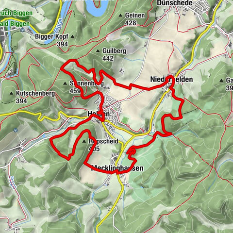 RuHe-Pfad (Around Helden in the Repetal)