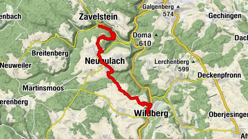 Anniversary hike "50 Years Calw District" - Stage 12 - From Wildberg to Bad Teinach