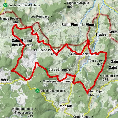 M2 Mountain Bike Tour from St Bonnet to St Christophe