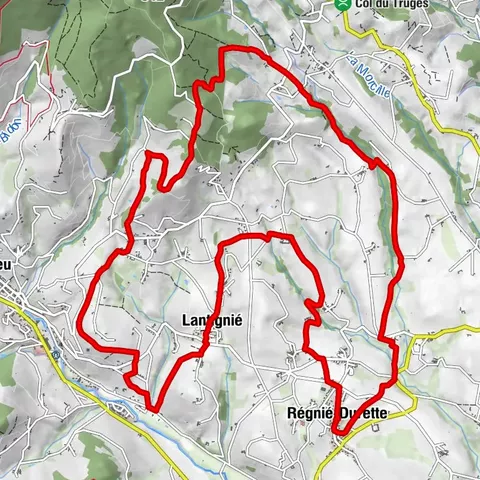 B7 Mountain Bike Tour from Régnié-Durette to Lantignié