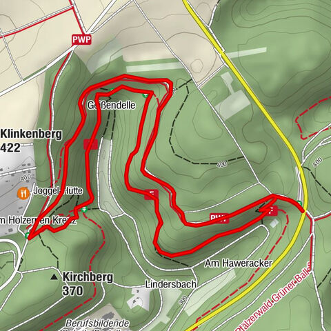 Forest educational trail and rock hiking route