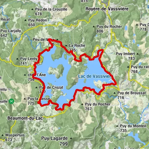 Tour du lac de Vassivière, "Sentier de rives"