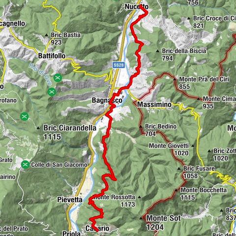 Sentiero Tanaro: Tappa 6 Nucetto - Priola (Borgata Casario)