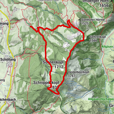 3-Gipfel-Tour bei Sonthofen im Allgäu
