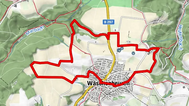 Anniversary route, Wäschenbeuren