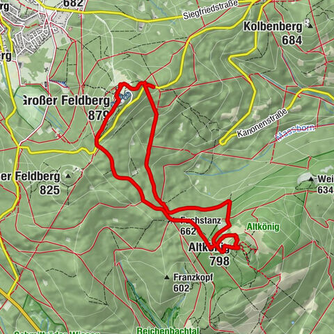 Niederreifenberg - Großer Feldberg - Altkönig - Kronberg