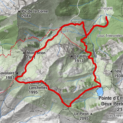 Prétairié - Col de Tavaneuse - Roc de Tavaneuse - Pointe des Lanchettes
