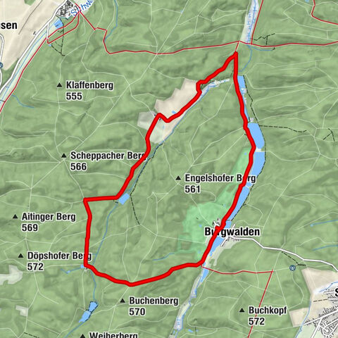 Burgwalden - Engelshof - Galgenberg - Gut Walden