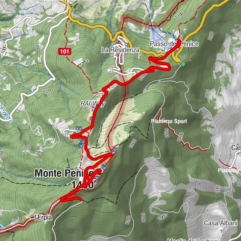 Passo del Penice - Monte Penice - lo Scarpone