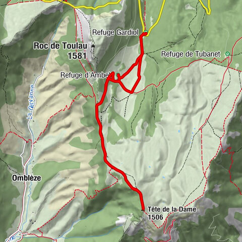 Refuge Gardiol - Ambel - Tête de la Dame - Refuge d'Ambel