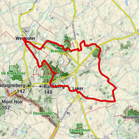 Westouter - Sulferberg - In de Zon - Scherpenberg