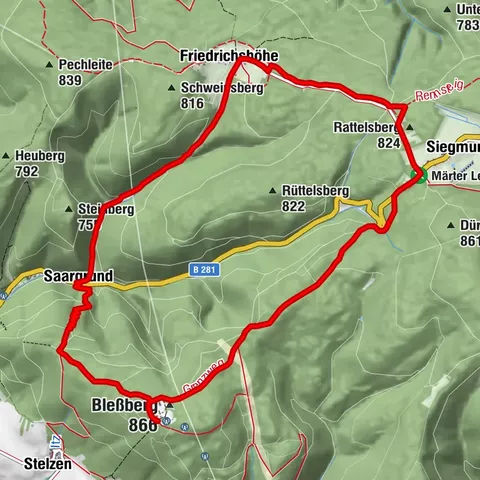 Circular hiking trail Bleßberg