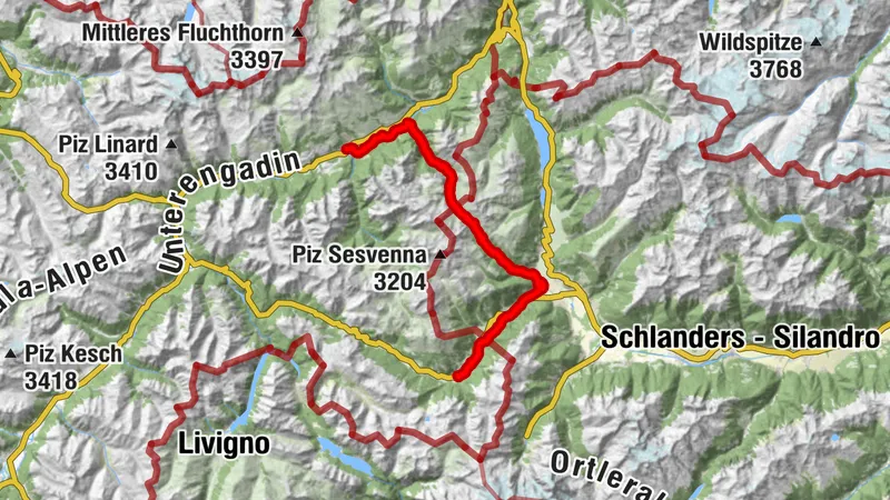 Uina-Bernina Bike Tour Stage 1: Scuol – Sta. Maria