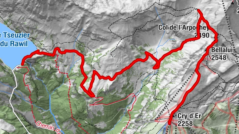 Via the Alpages du Dedans