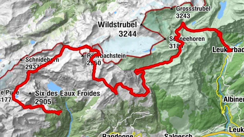 From hut to hut via Tièche Hut