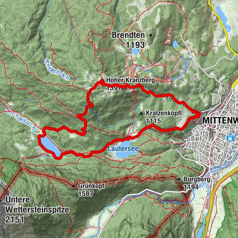 Kranzbergrunde 1 (ab Talstation Sessellift)