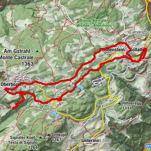 Ritten, Klobenstein nach Oberbozen, Erdpyramiden und zurück