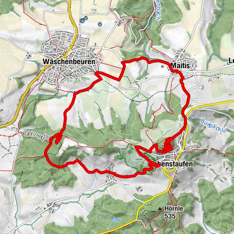 Castle Hohenstaufen Circular Route