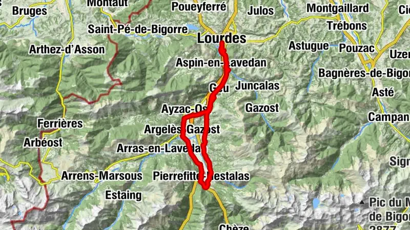 Lourdes Vallée des Gaves route