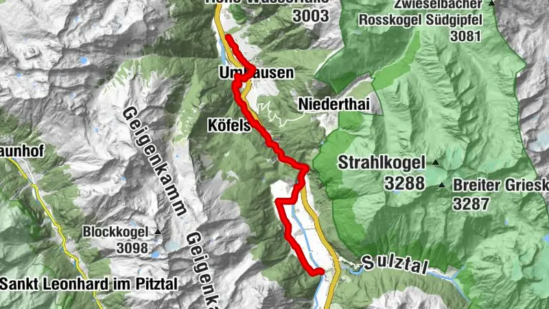 Ötztal Cycle Path stage 3: Umhausen - Längenfeld
