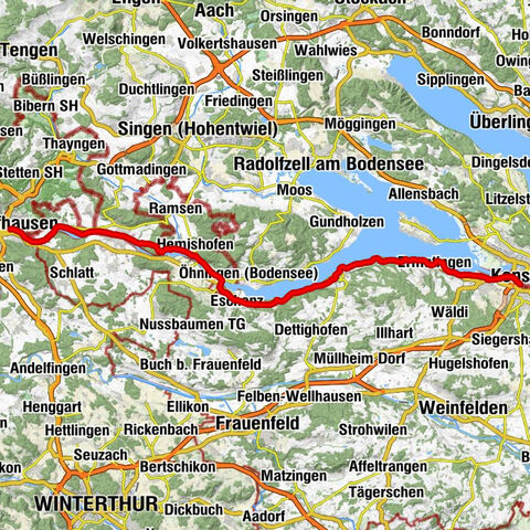 SchweizMobil 2: Rhine Route stage 6 (Kreuzlingen - Schaffhausen)