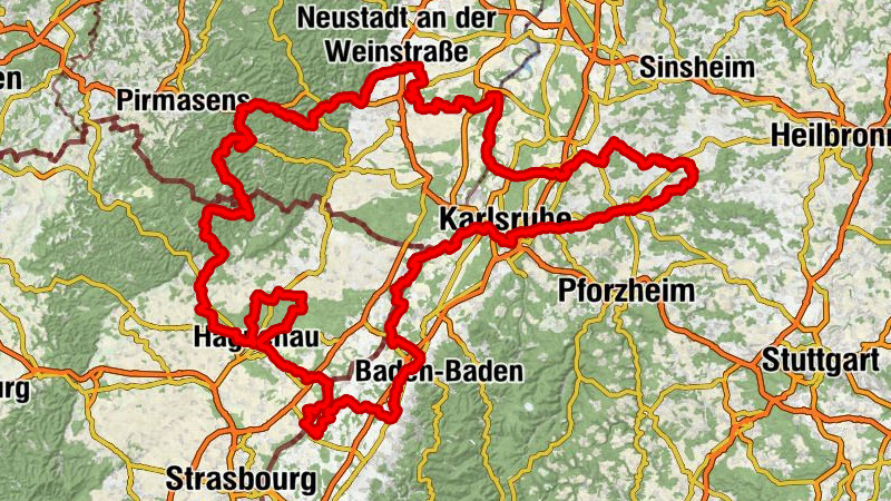 Transboundary cycling circuit "Remarkable natural spaces" (PAMINA area)