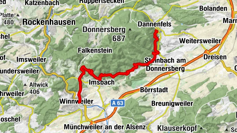 Pfälzer Höhenweg Stage 01 Winnweiler-Dannenfels