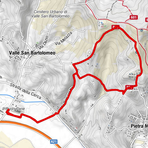 Sentiero 801  - Anello di Valle S. Bartolomeo in camminata