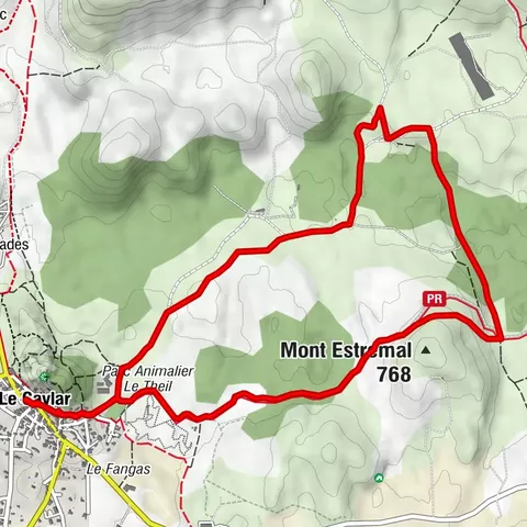 CIRCUIT N°72 - PEYRE BERTRAND - ESPACE VTT-FFC LODÉVOIS ET LARZAC