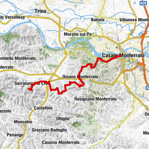Sentiero 700 - SVC Tratto Crea - Casale in camminata