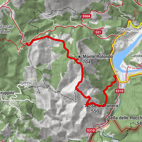 Sentiero "Via del Monte Rotondo" - Sentiero 554 in mountain bike