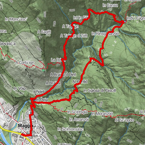 Valle del Salto round route (SvizzeraMobile 611)