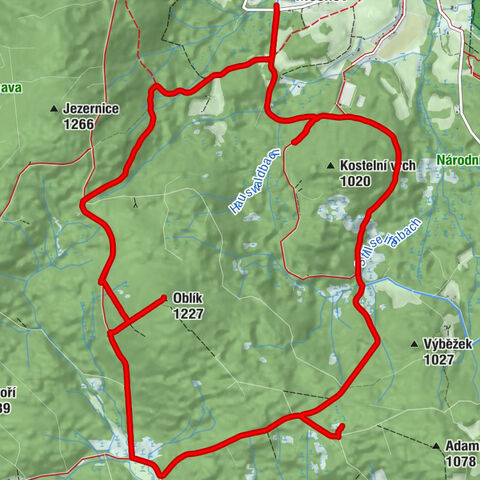 Oblík (1227) Runde ab Srni/Mechov