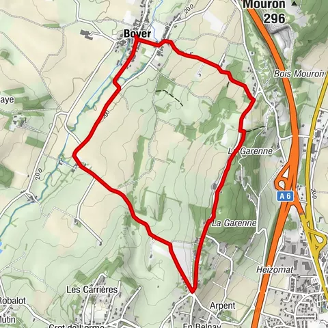 Au fil des moulins et panorama de la Garenne