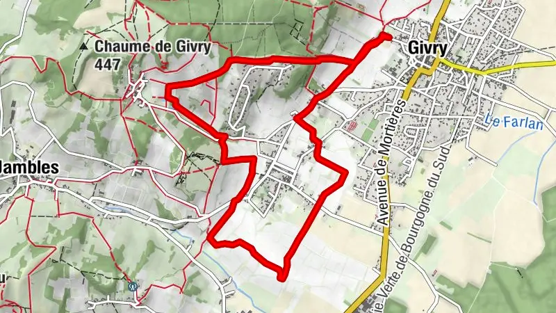 Balade verte à Poncey vignes, clos et cadoles