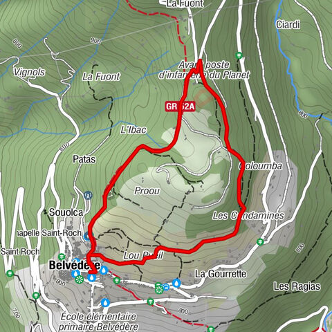 Little hike in Belvédère: the Planet circuit