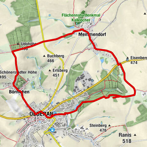 Okolí Oederanu